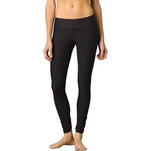 Prana Misty Jacquard Yoga Ankle Leggings Gray/ Black Sz S